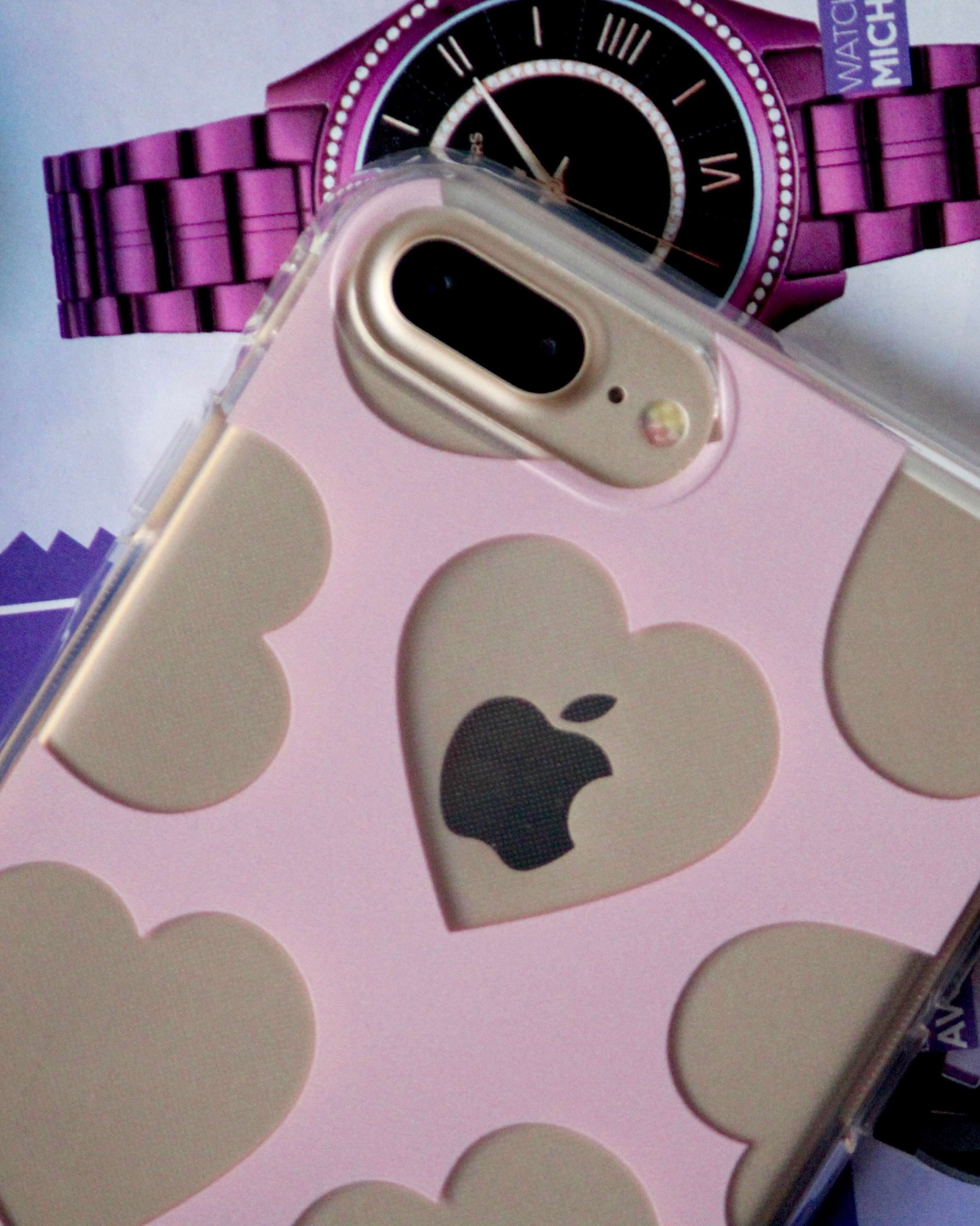 Cute Hearts Transparent Case