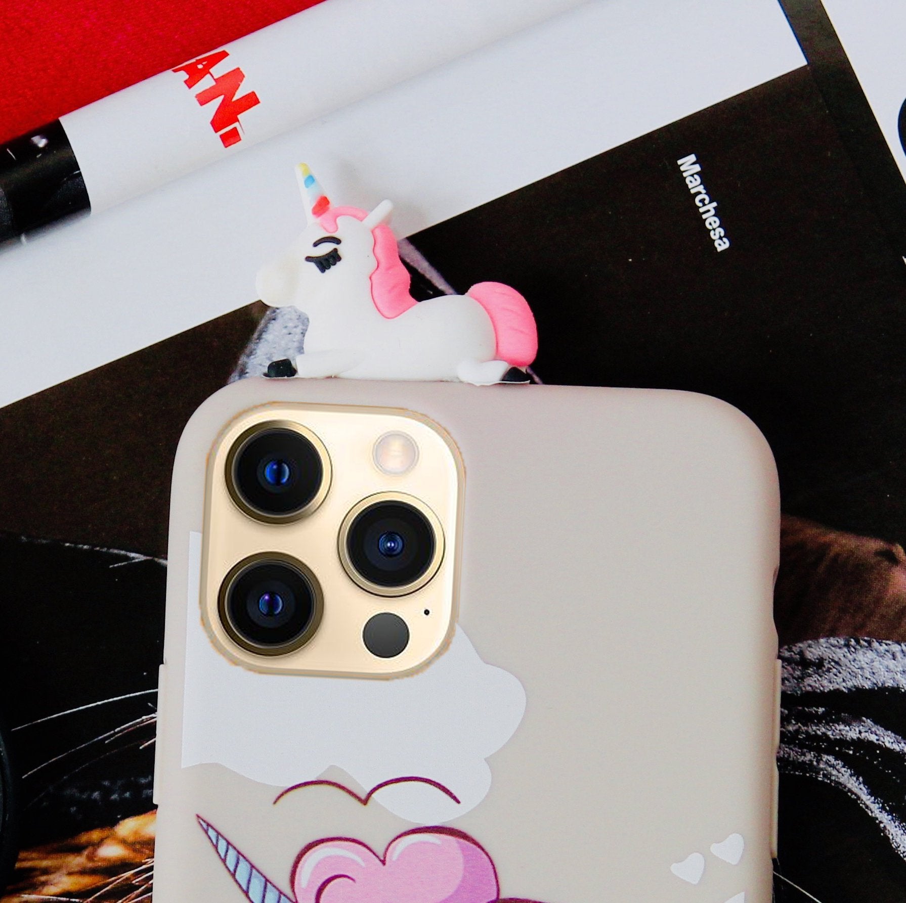 Cute Unicorn Head Case iPhone cover – JustAndBest India