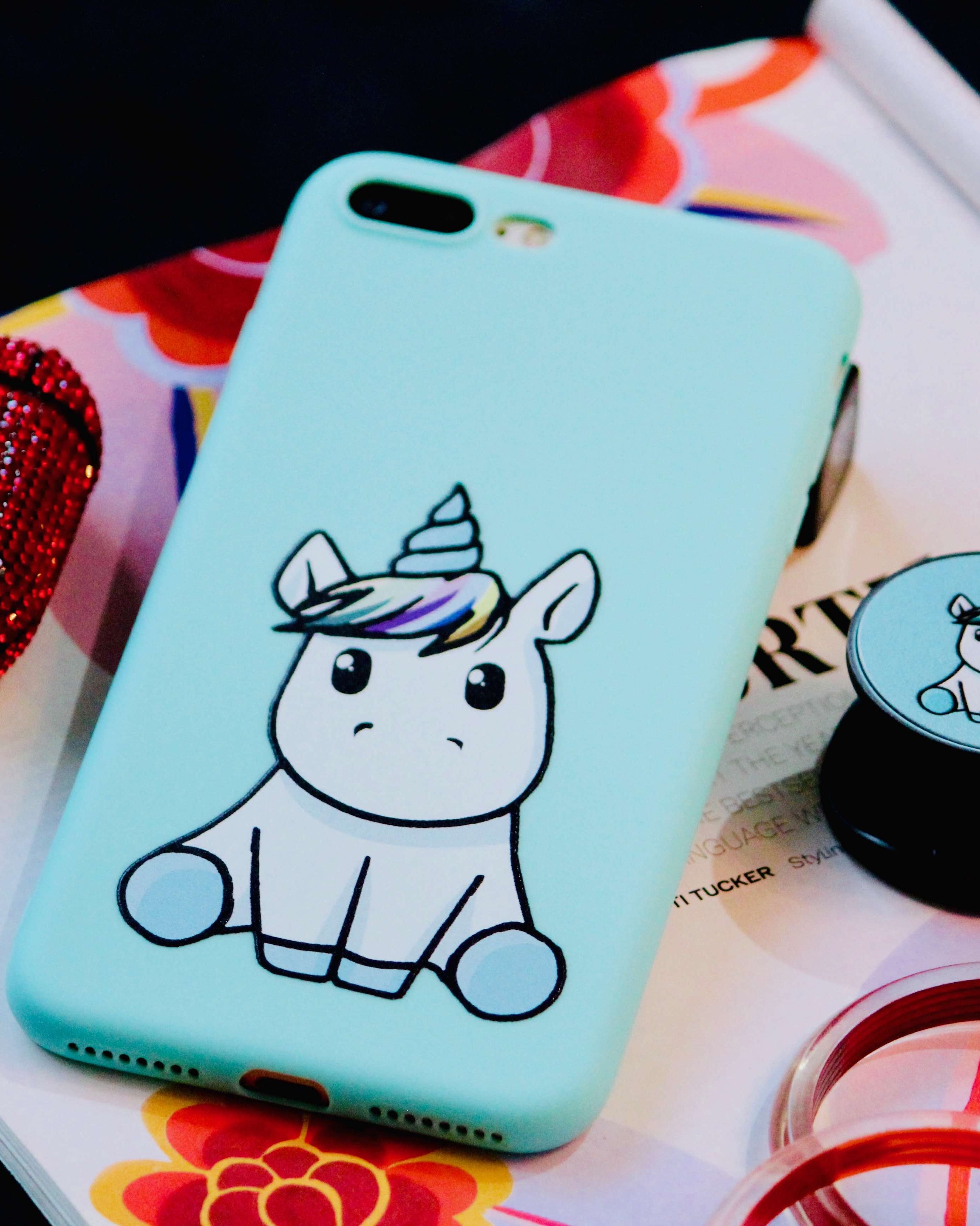 Cute Unicorn Silicone iphone Case