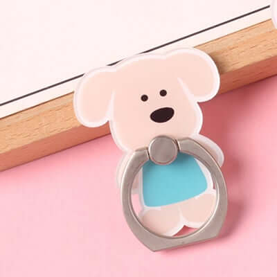 Cute Puppy Phone Ring Holder – phone accessory by JustAndBest India