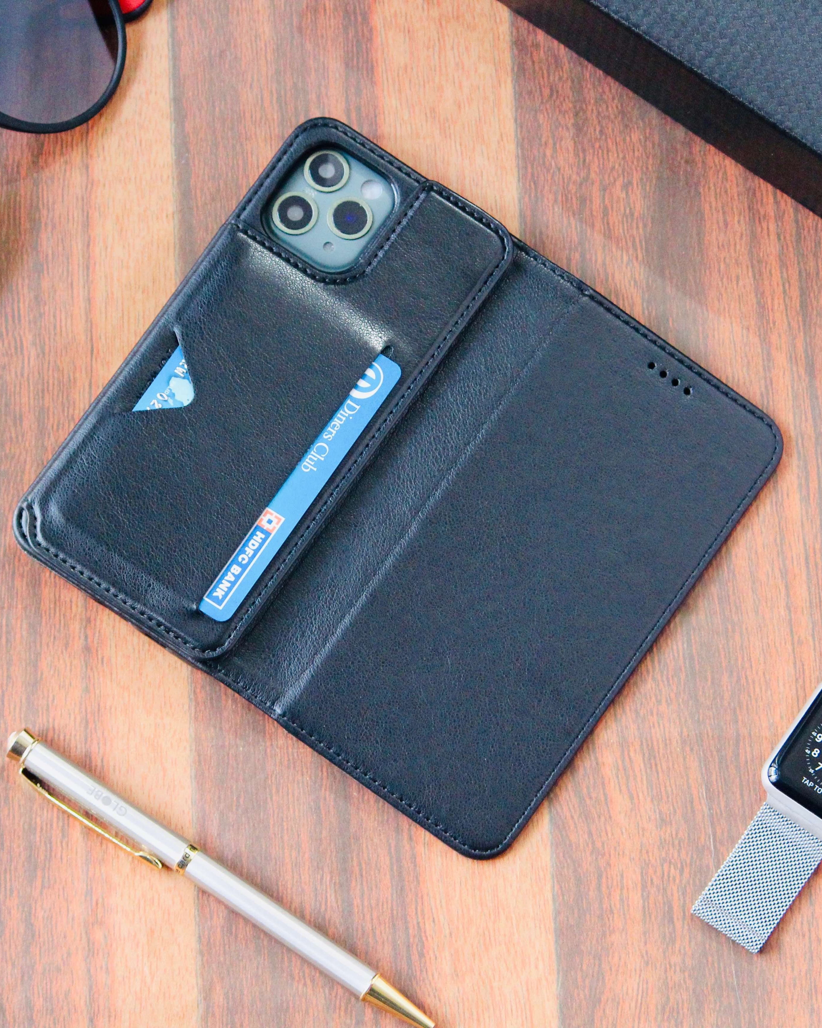 Double Flip Wallet Style Premium Leather Luxury Case