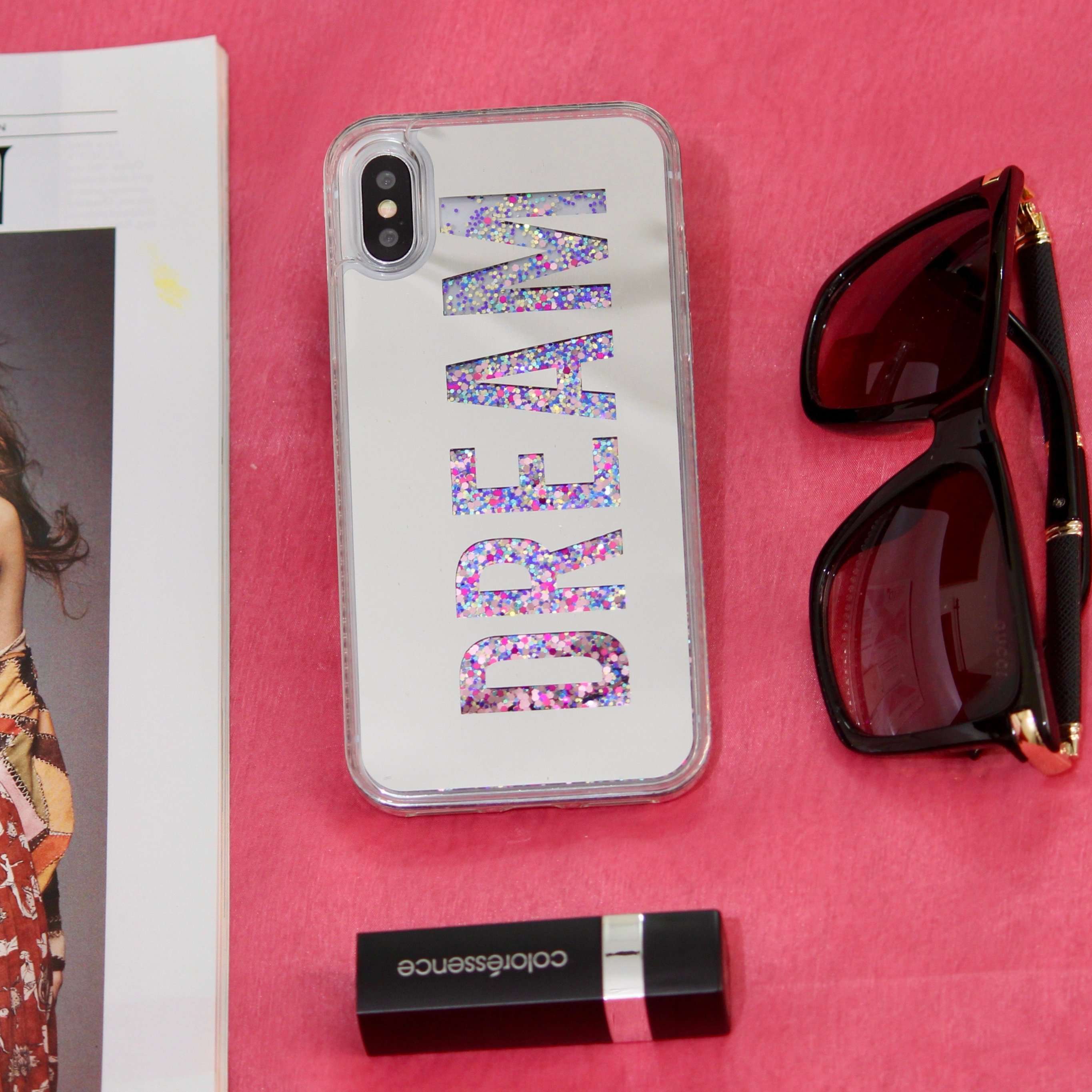 Dream Glitter Quicksand Mirror Case iPhone cover – JustAndBest India