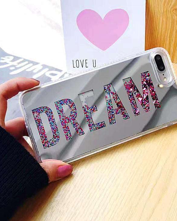 Dream Glitter Quicksand Mirror Case for iPhone XS / X