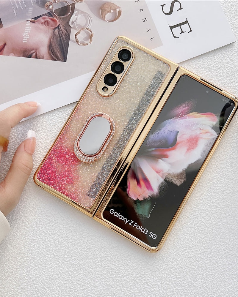 Bling Gradient Glitter Samsung Z Fold 4 Cover