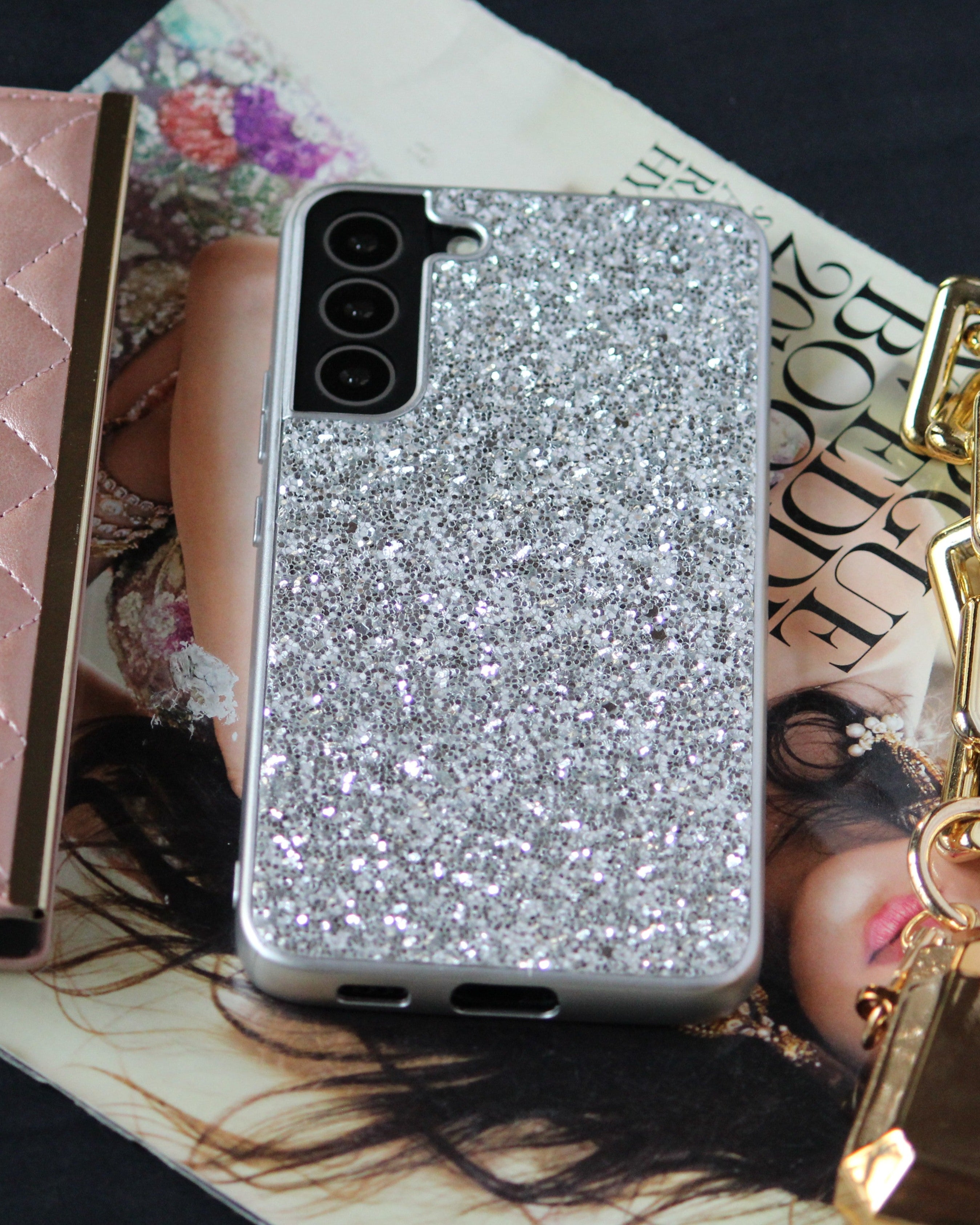 s22 ultra silver bling case