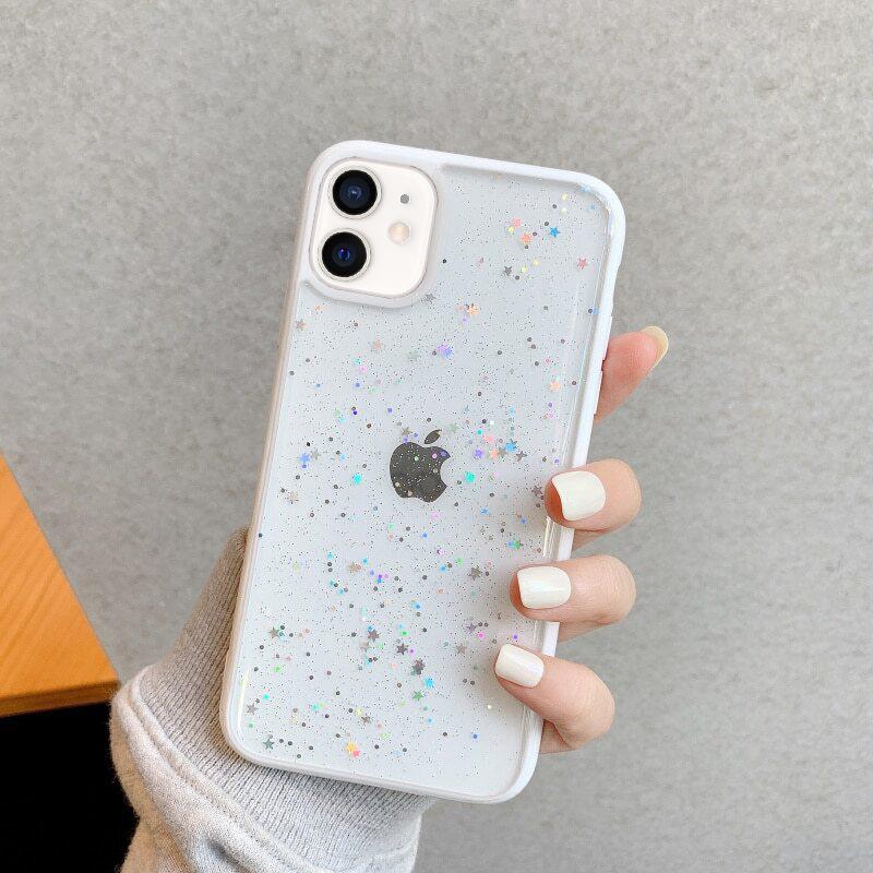 Glitter Stars Premium Case iPhone cover – JustAndBest India