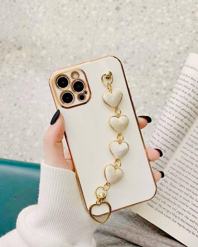 Gold Electroplated Hearts Bracelet Cover