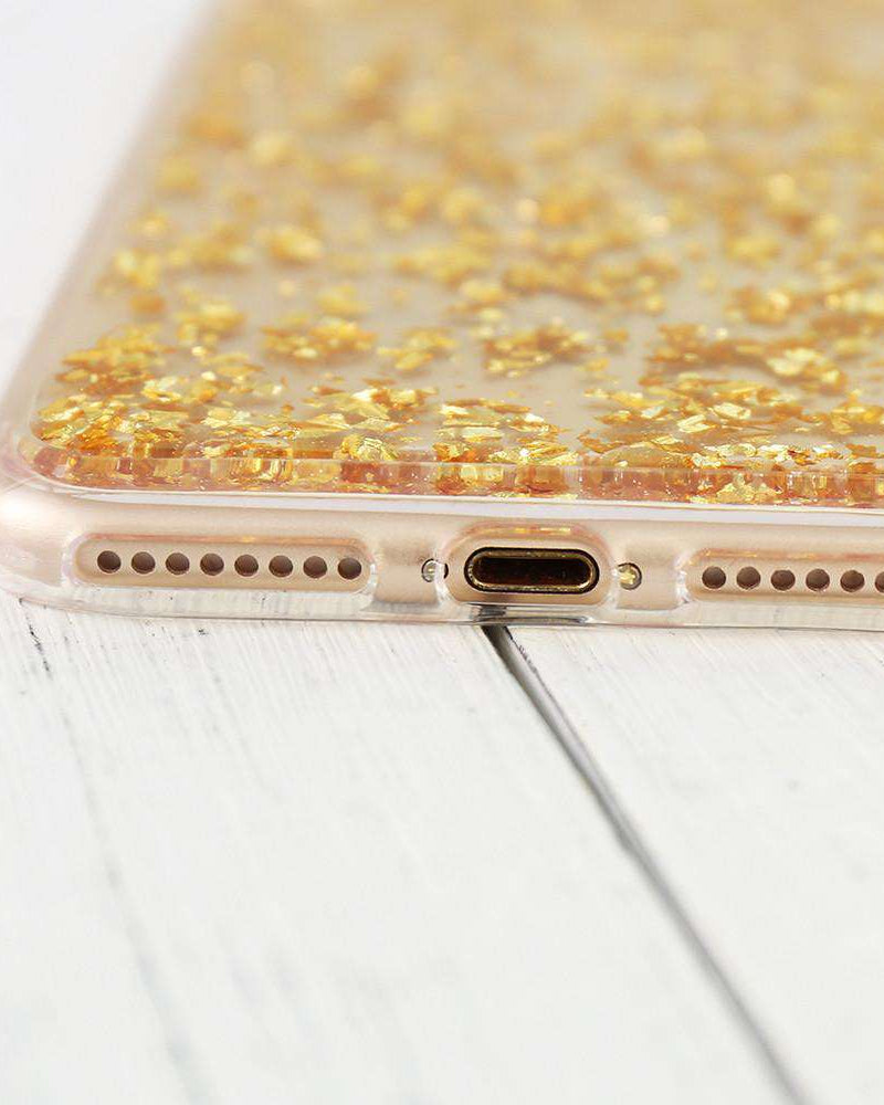 Gold Transparent iPhone SE 2020 Case