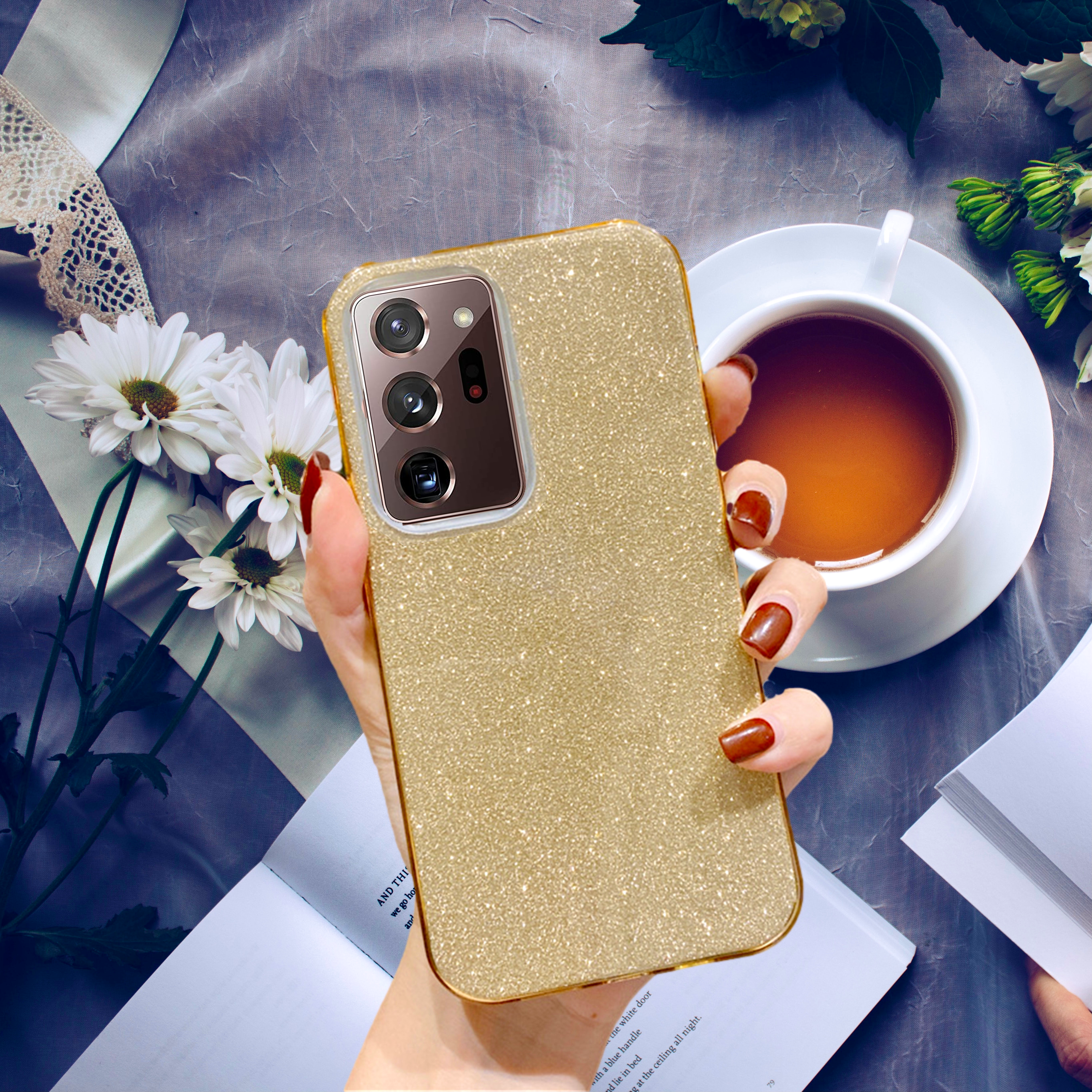 Bling Shining Gold Glitter Cover iPhone cover – JustAndBest India