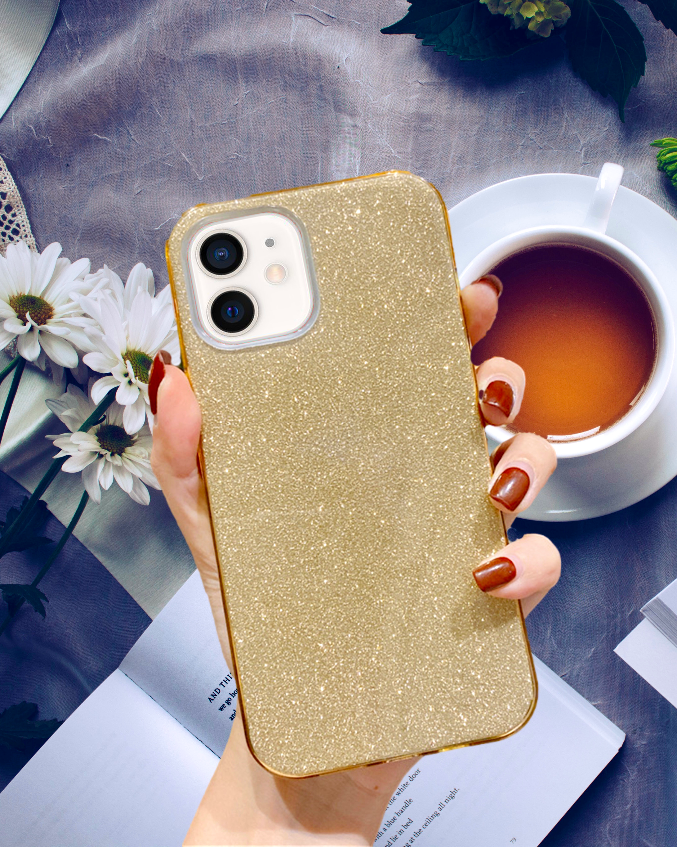 Gold Glitter Bling Cover iPhone cover – JustAndBest India