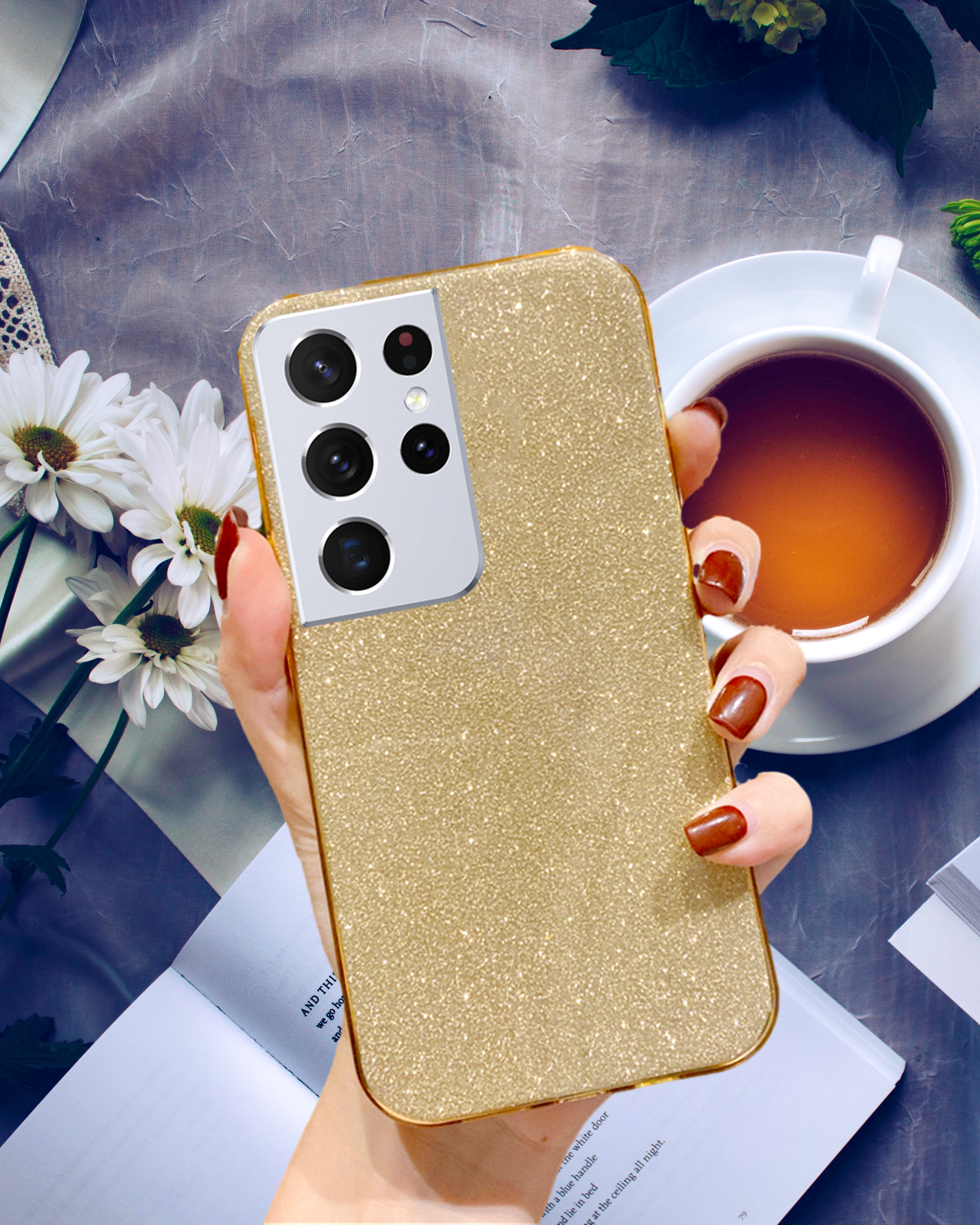 Gold Glitter Bling Cover iPhone cover – JustAndBest India