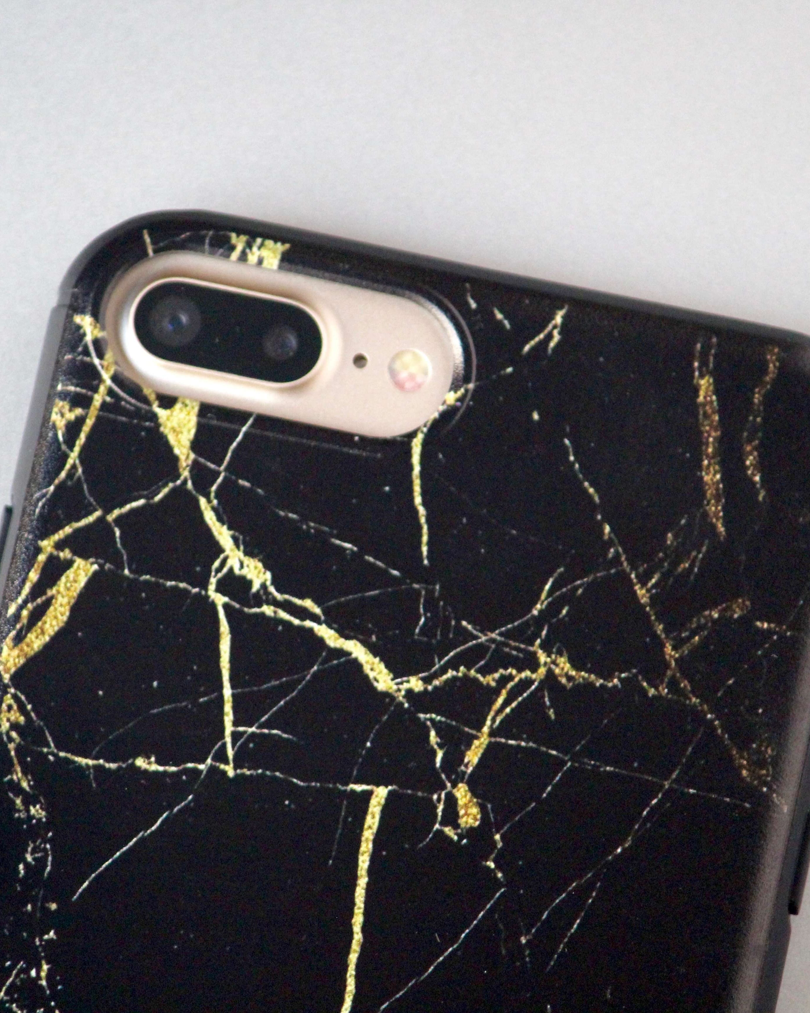 Black Marble Pattern iphone Case