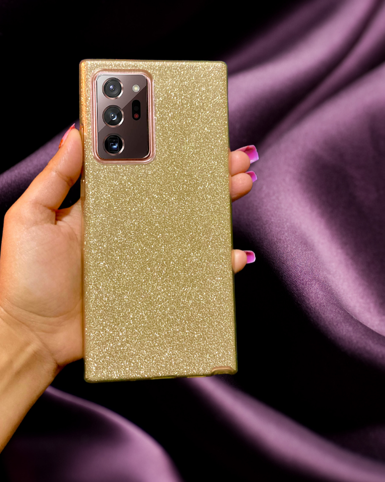 Gold Glitter s23 plus Cover