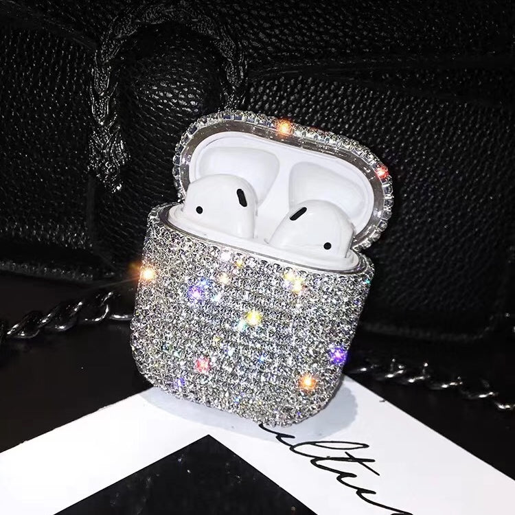 shining rhinestone airpod cover