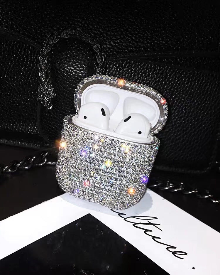 shining rhinestone airpod cover