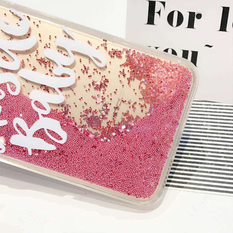 Hustle Baby Glitter Quicksand Case iPhone cover – JustAndBest India