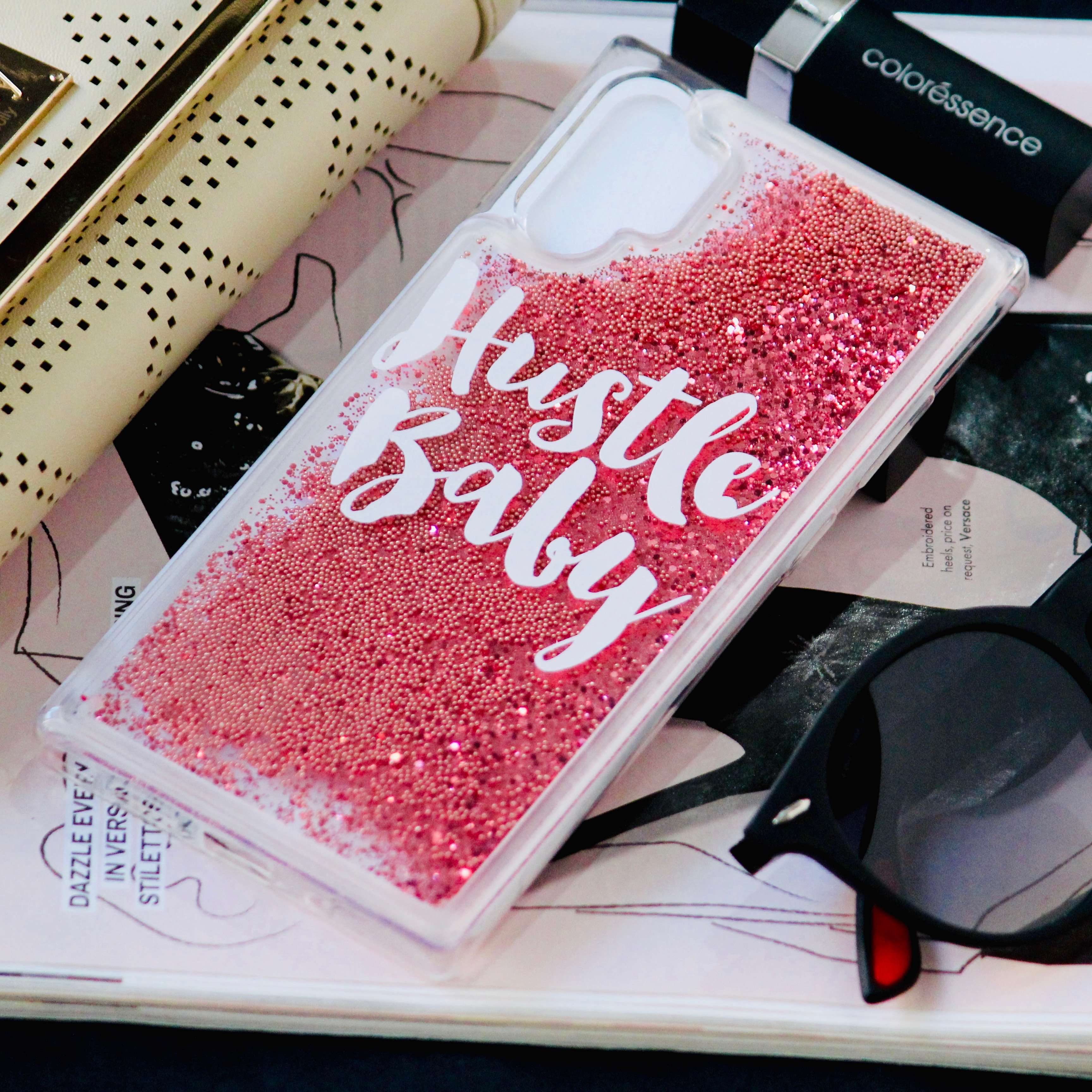 Hustle Baby Glitter Quicksand Glitter Sequin Case iPhone cover – JustAndBest India