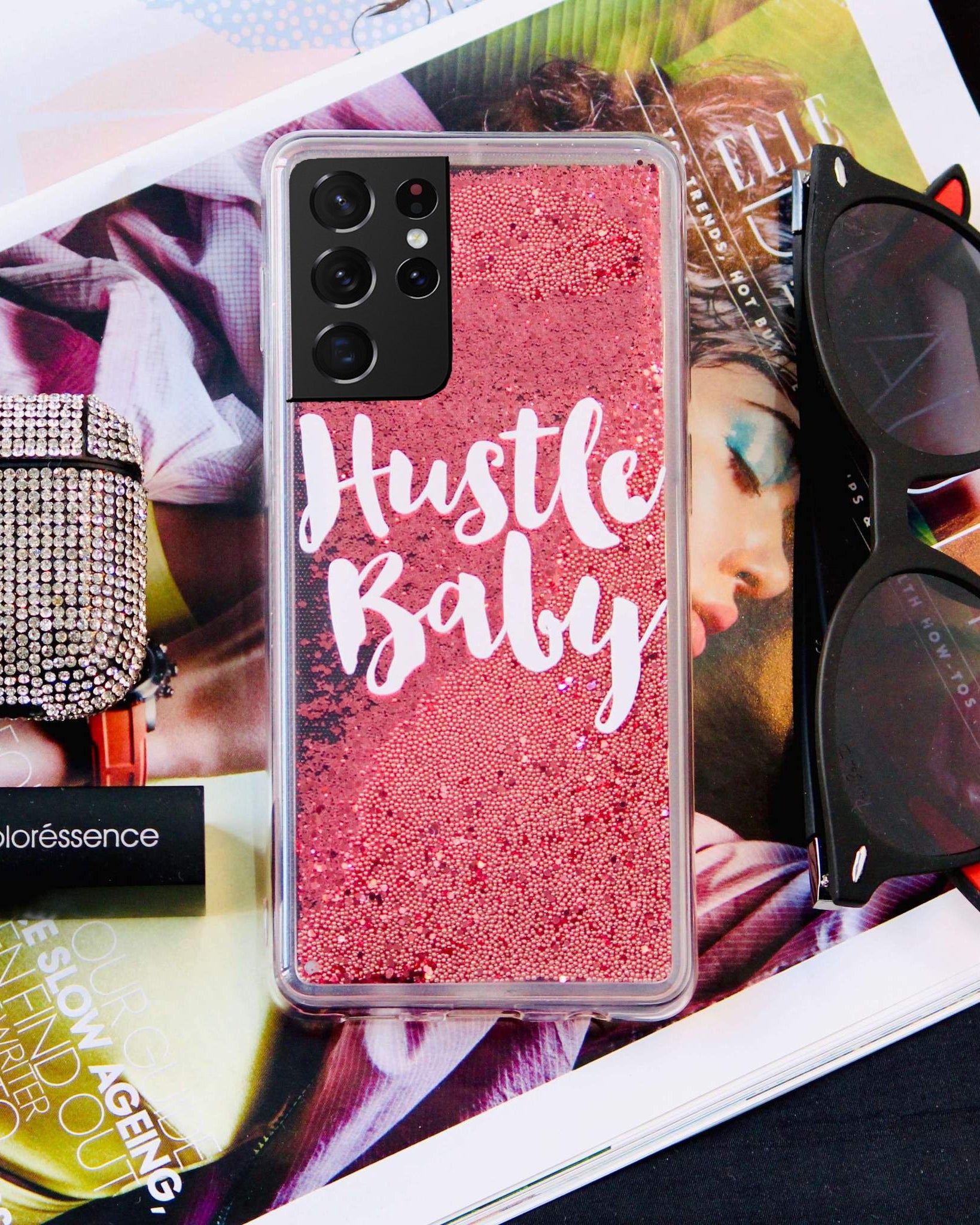 Hustle Baby Glitter Case Samsung S21