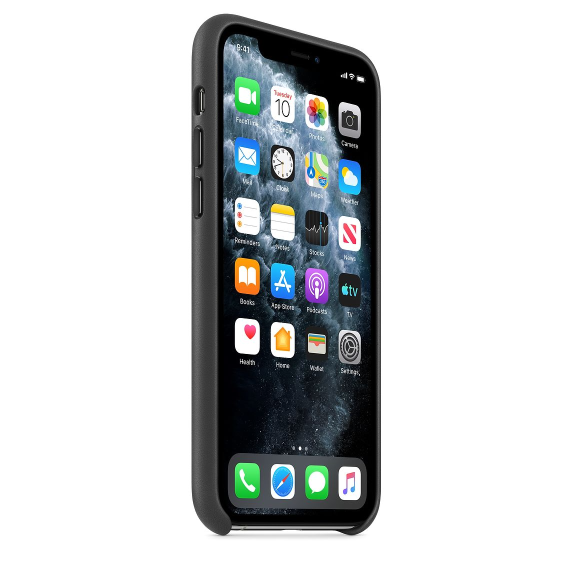 Premium Leather Cover - Black iPhone cover – JustAndBest India
