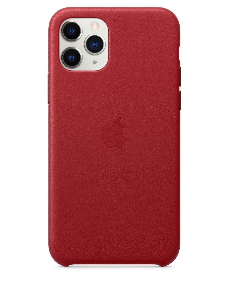 red Premium Leather Cover fir iphone 11