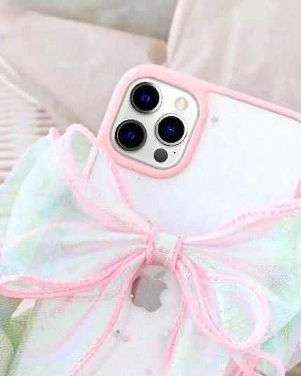 Lace Bowknot Glitter Cover for iPhone 11