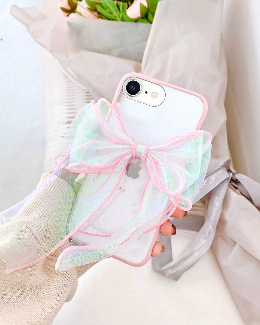 Lace Bowknot Luxury Glitter Case