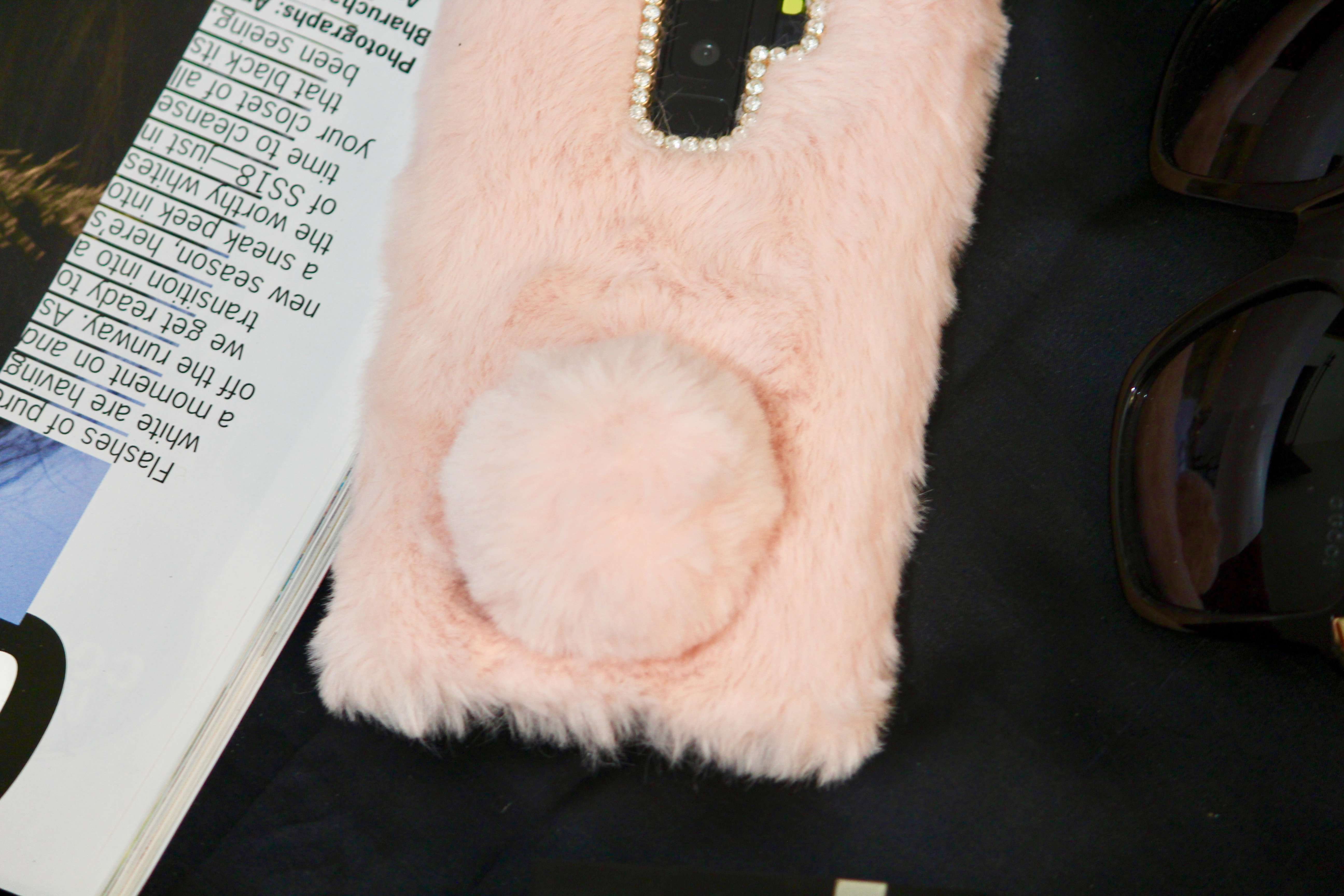 Luxury Bunny Rabbit Fur Plush Case iPhone cover – JustAndBest India