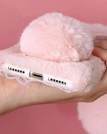 Luxury Rabbit Fur Case for iphone 7