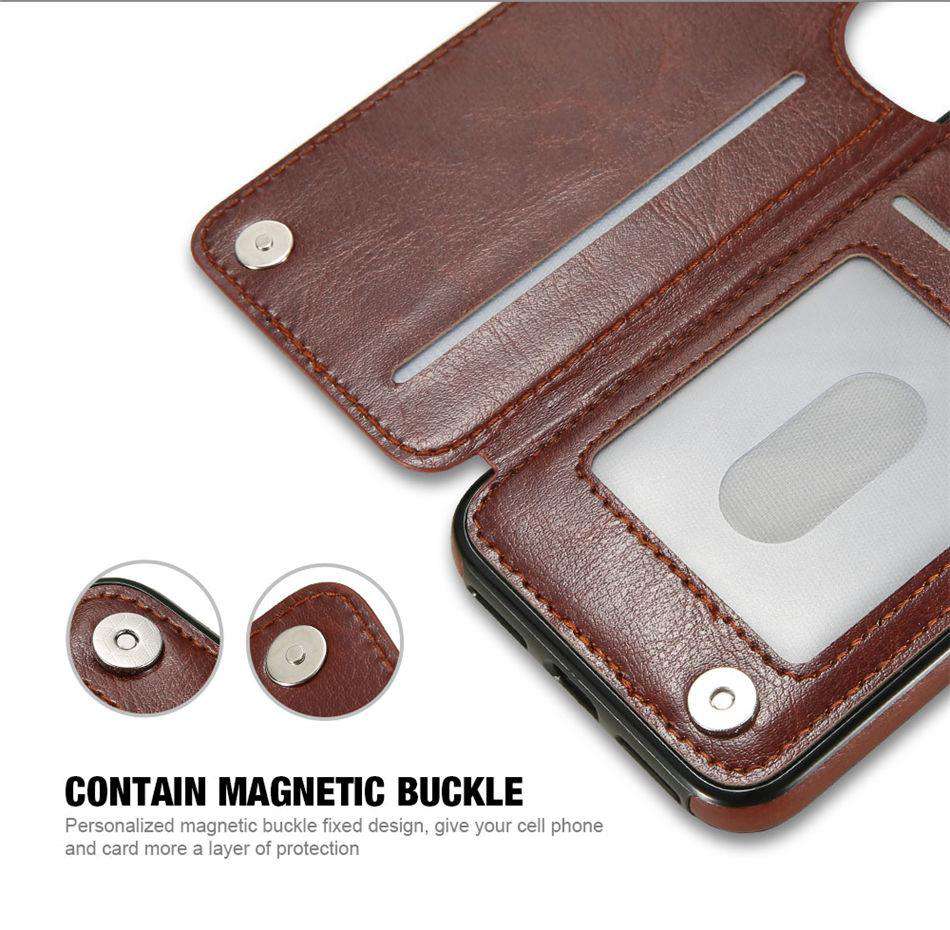 Luxury Wallet Style Premium Leather Case iPhone cover – JustAndBest India