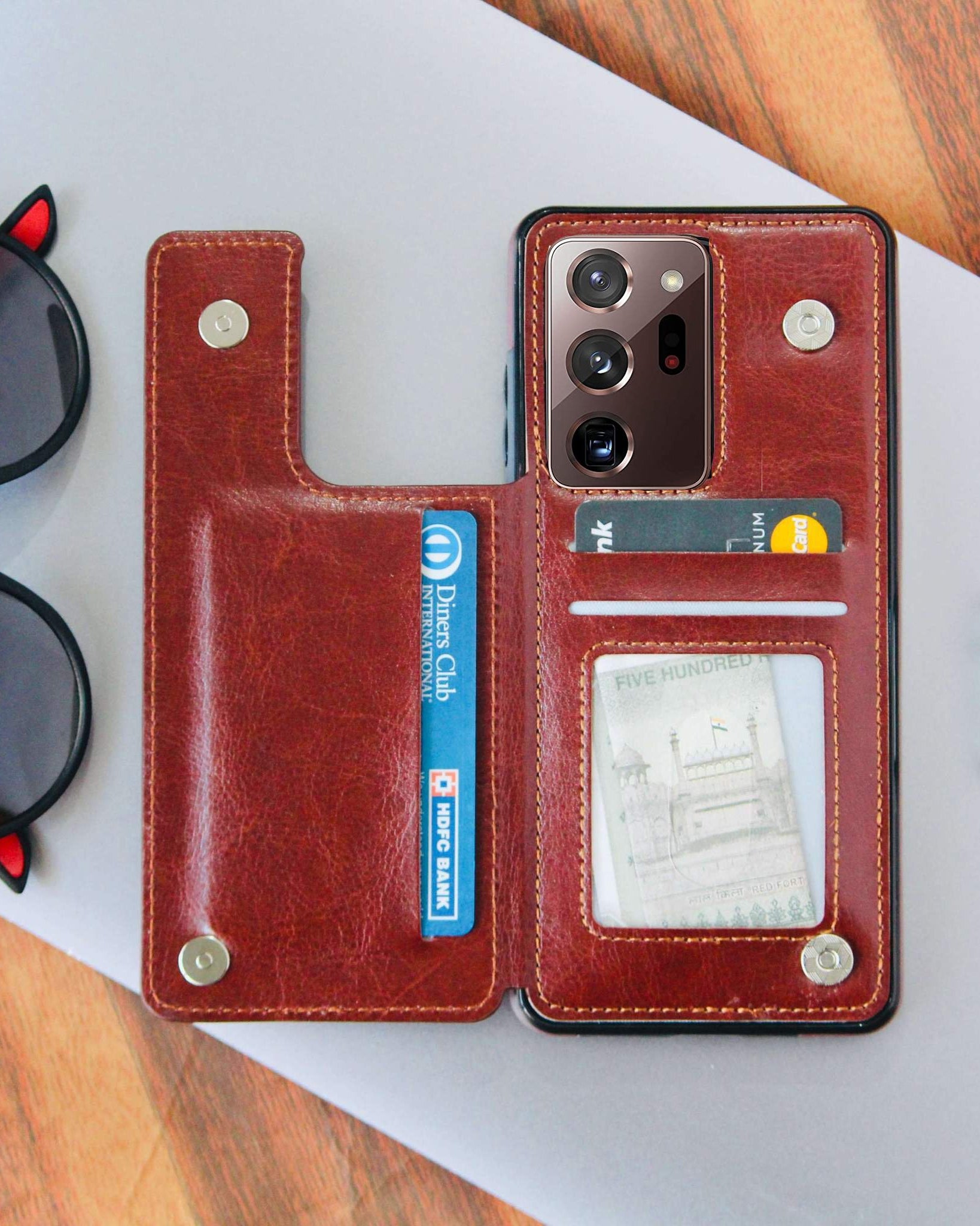 Luxury Wallet Style Premium Leather Samsung Note 20 Ultra Case