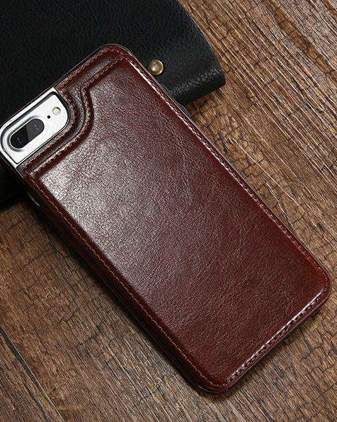 Maroon iphone 7 Leather Case