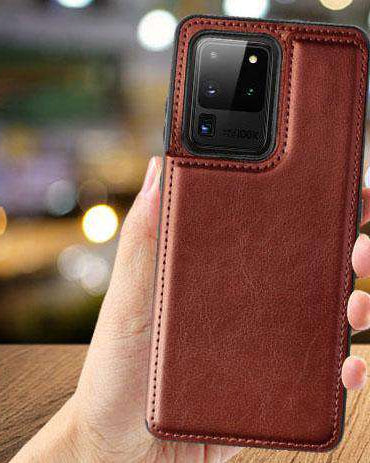 Luxury Wallet Leather Cover for Galaxy S21 series