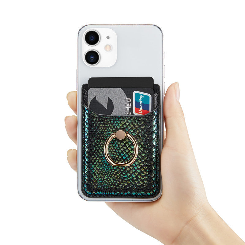 Shiny Mermaid Gold Ring Holder Phone Wallet – phone accessory by JustAndBest India