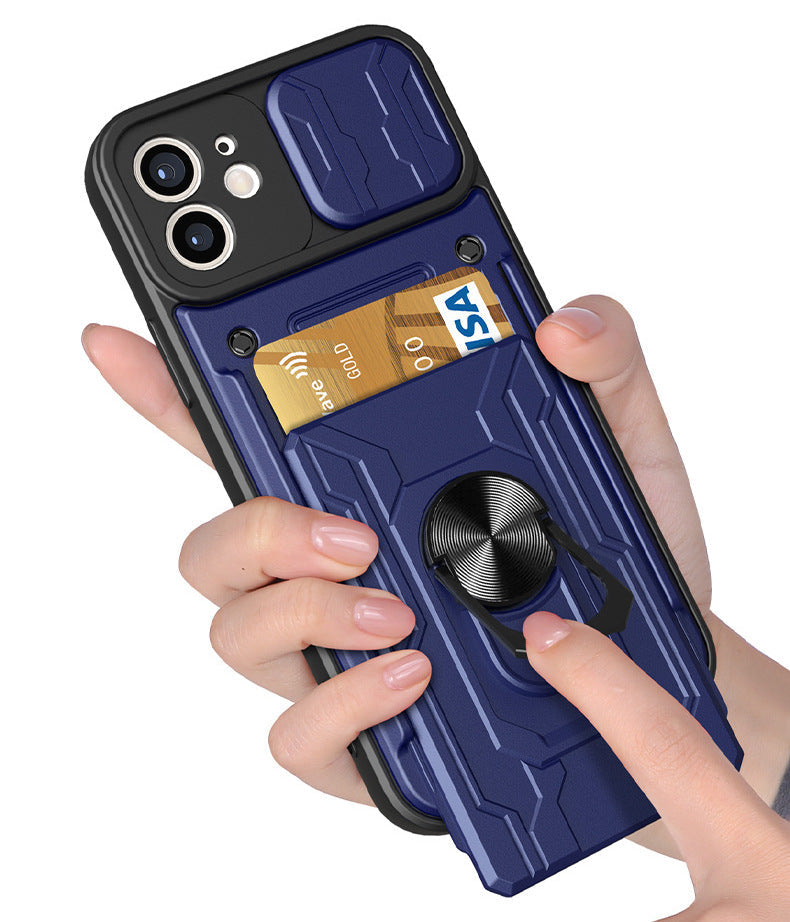 Card Holder Dual Layer Lens Protector Cover – phone accessory by JustAndBest India