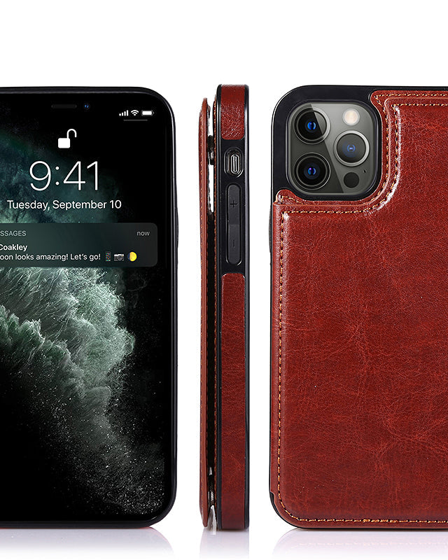 Double Flip Wallet Style Premium Leather Luxury Case