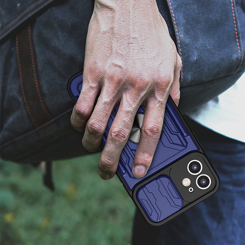 Card Holder Dual Layer Lens Protector Cover – phone accessory by JustAndBest India