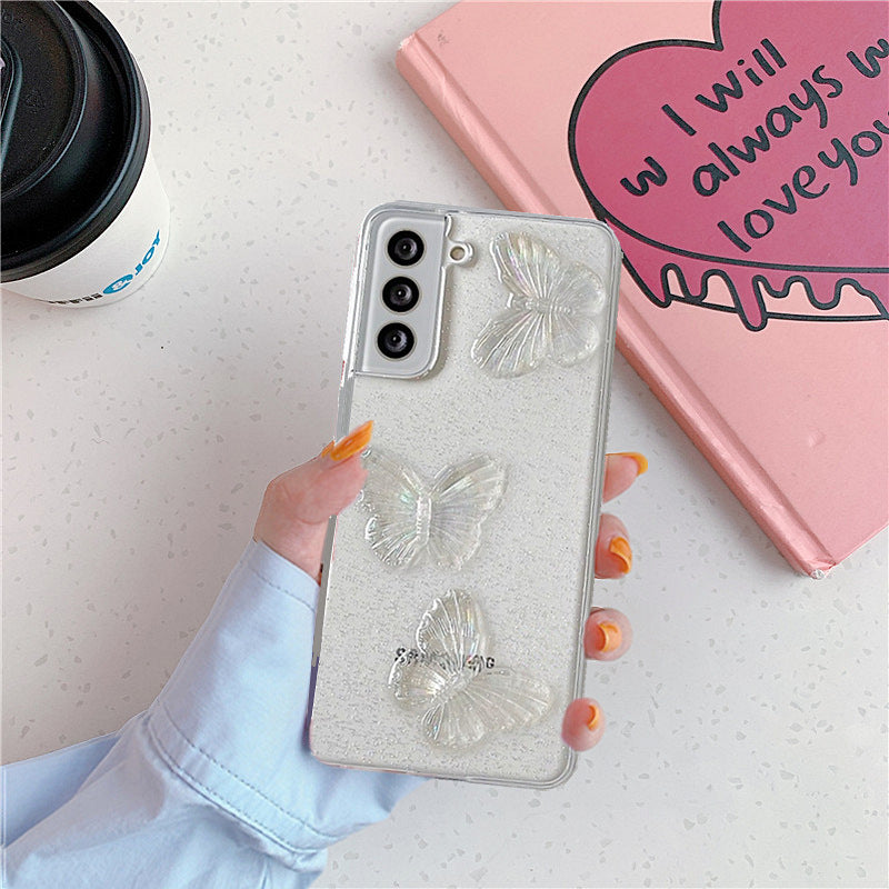 Cute 3D Butterflies Transparent Cover iPhone cover – JustAndBest India
