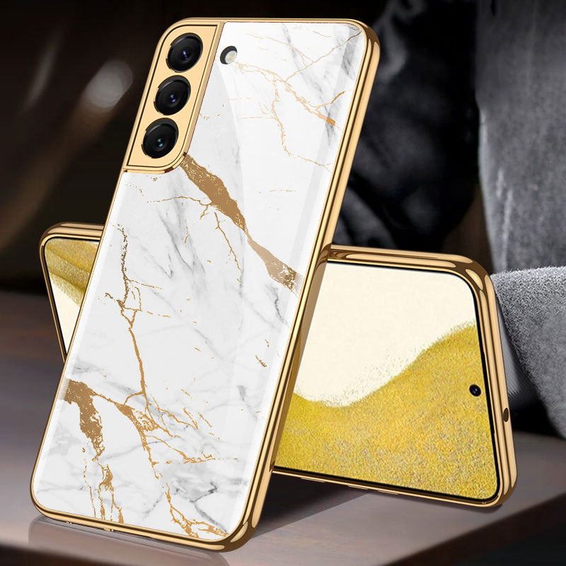 Gold Electroplated Marble Pattern Luxury Cover iPhone cover – JustAndBest India