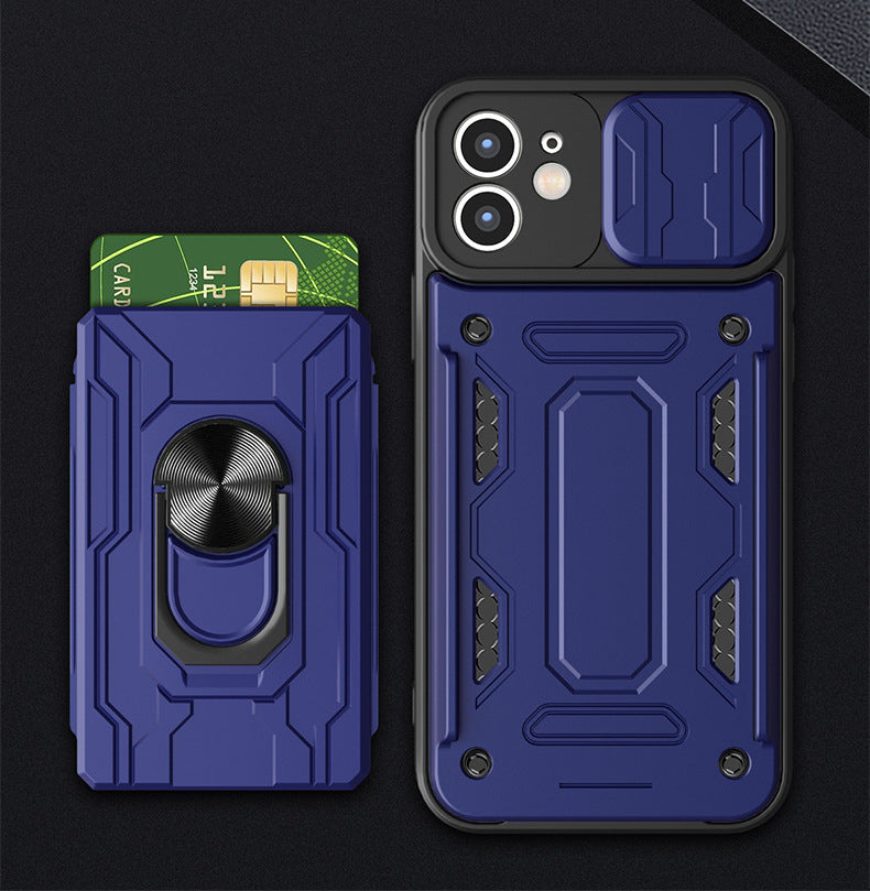 Card Holder Dual Layer Lens Protector Cover – phone accessory by JustAndBest India