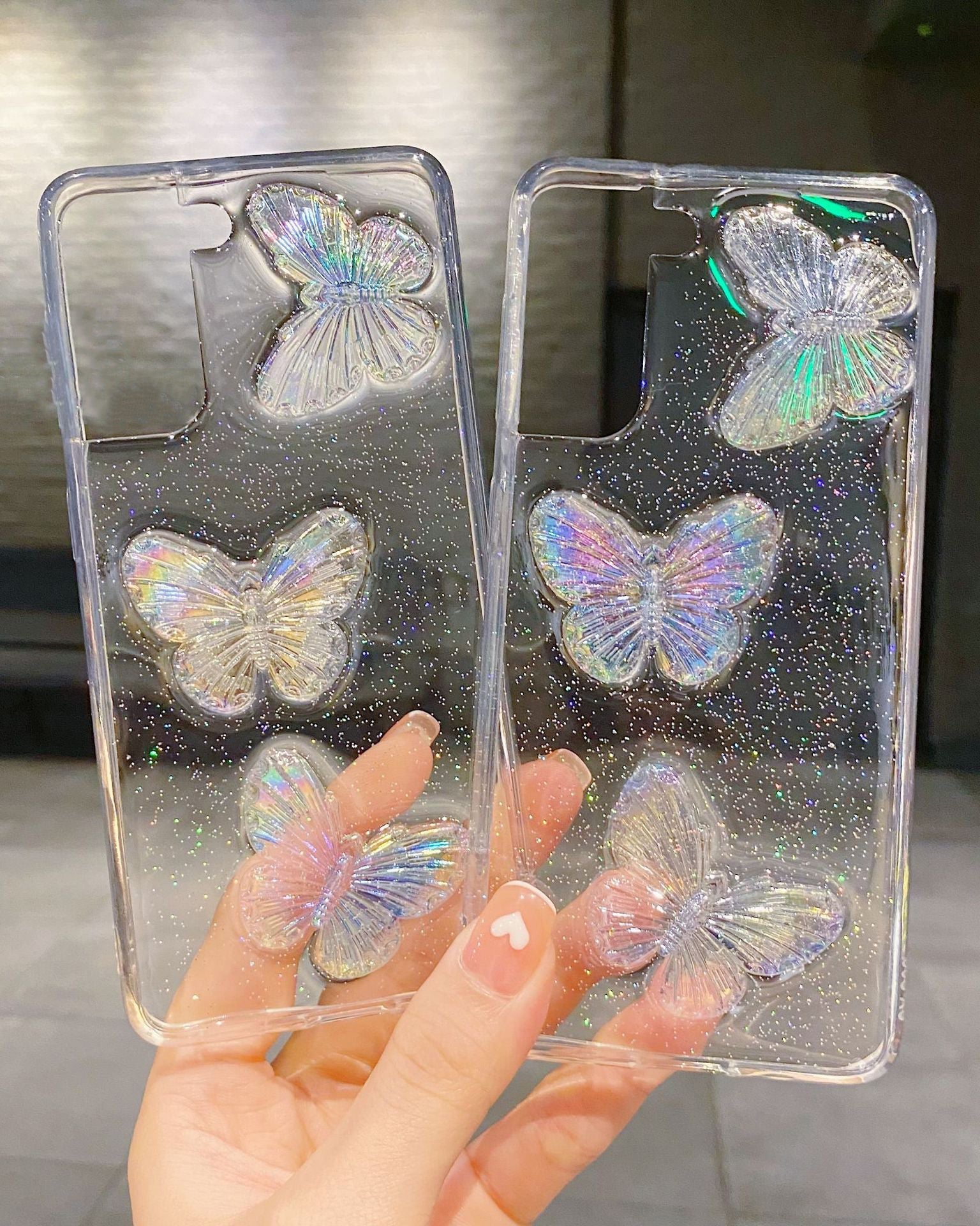 Cute 3D Butterflies Transparent Cover iPhone cover – JustAndBest India