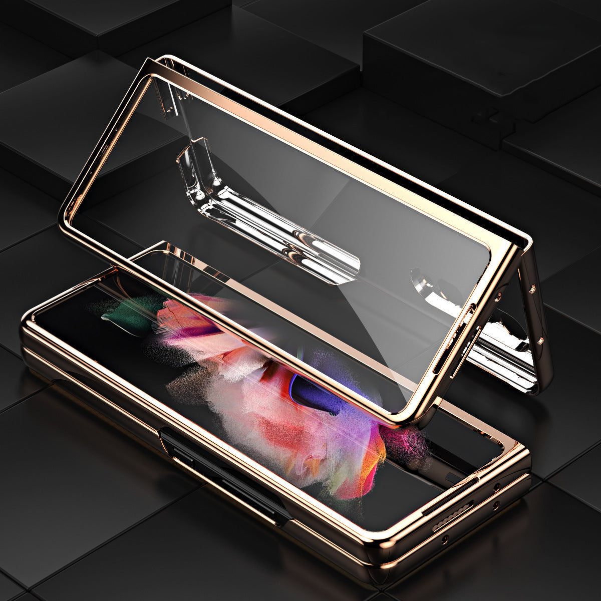 Leather Cover For Galaxy Z Fold 3