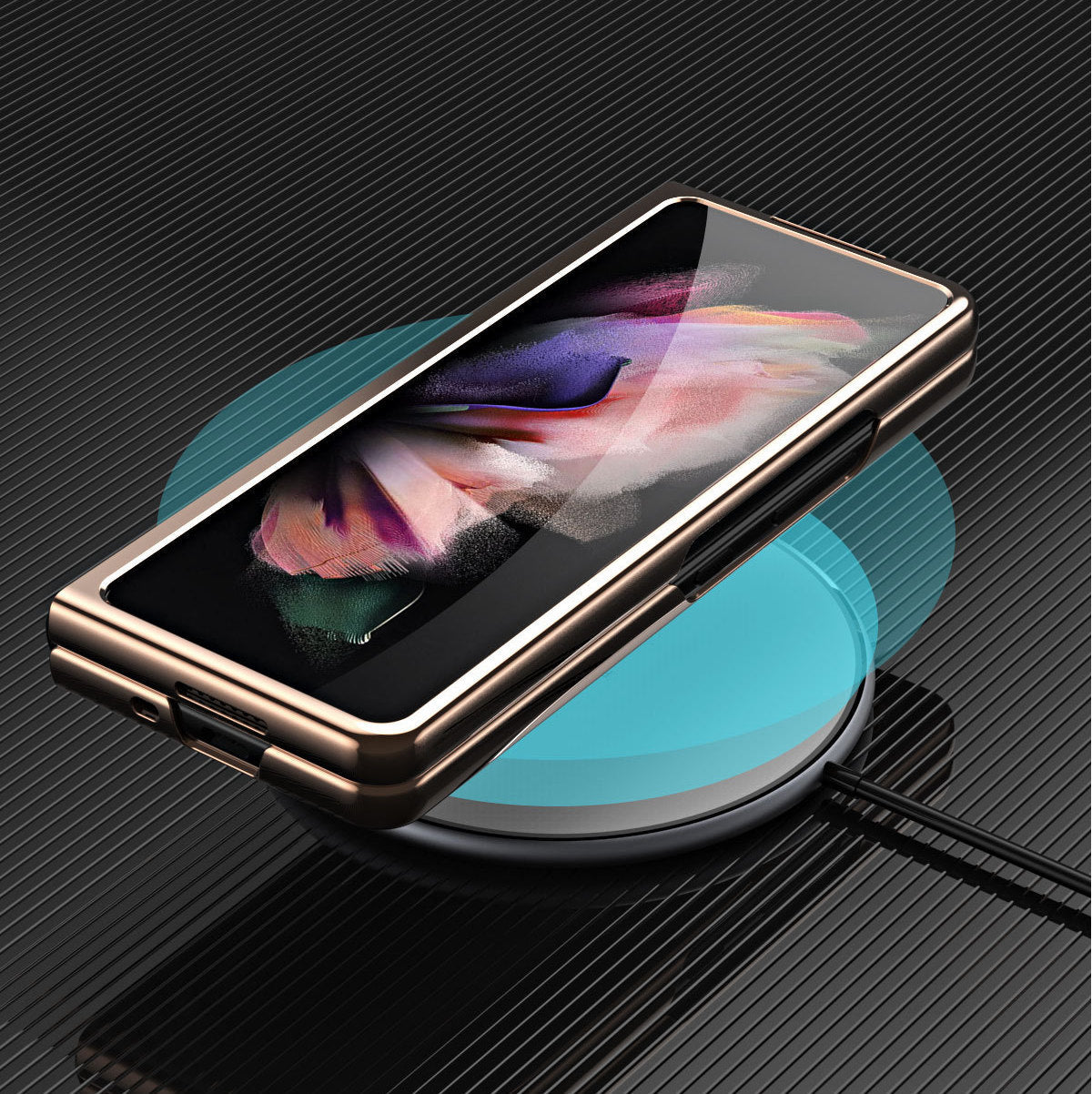 White Premium Leather Gold Electroplated Luxury Cover (with Glass Front Panel) iPhone cover – JustAndBest India