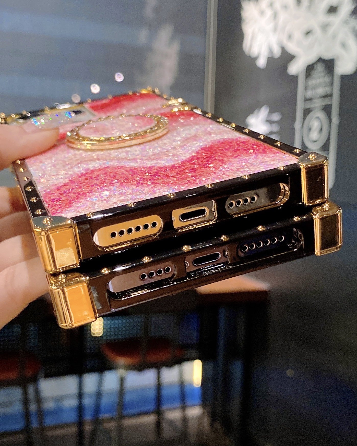 Pink Glitter Case for iphone 13