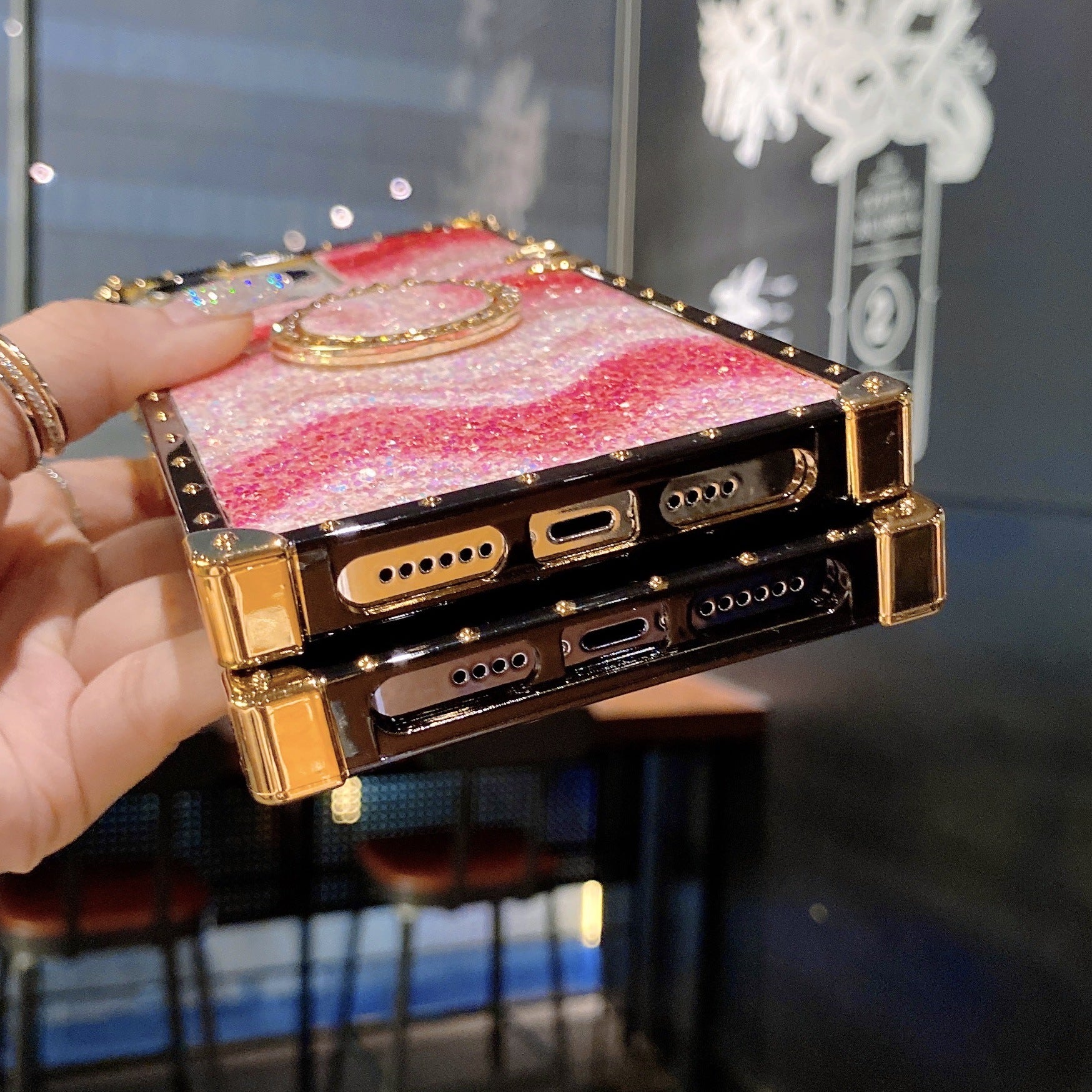 Pink Glitter Case for iphone 13