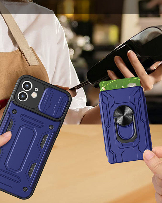 Card Holder Dual Layer Lens Protector Cover