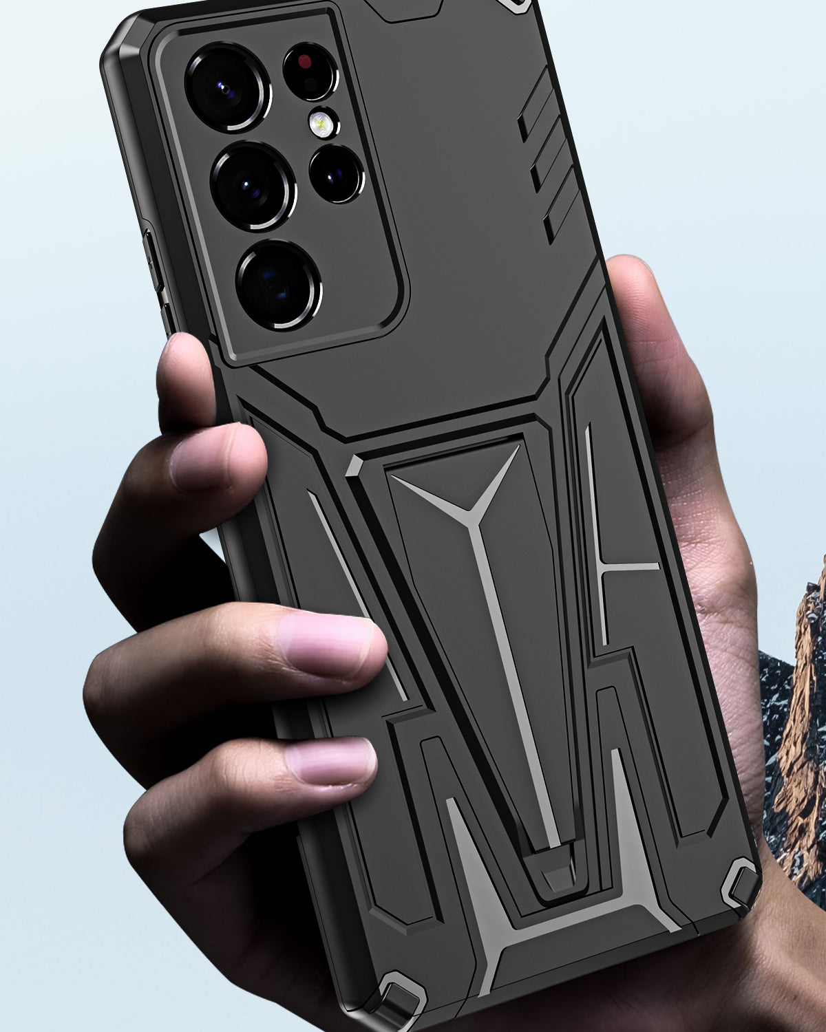 Black Armour Case for Samsung S21