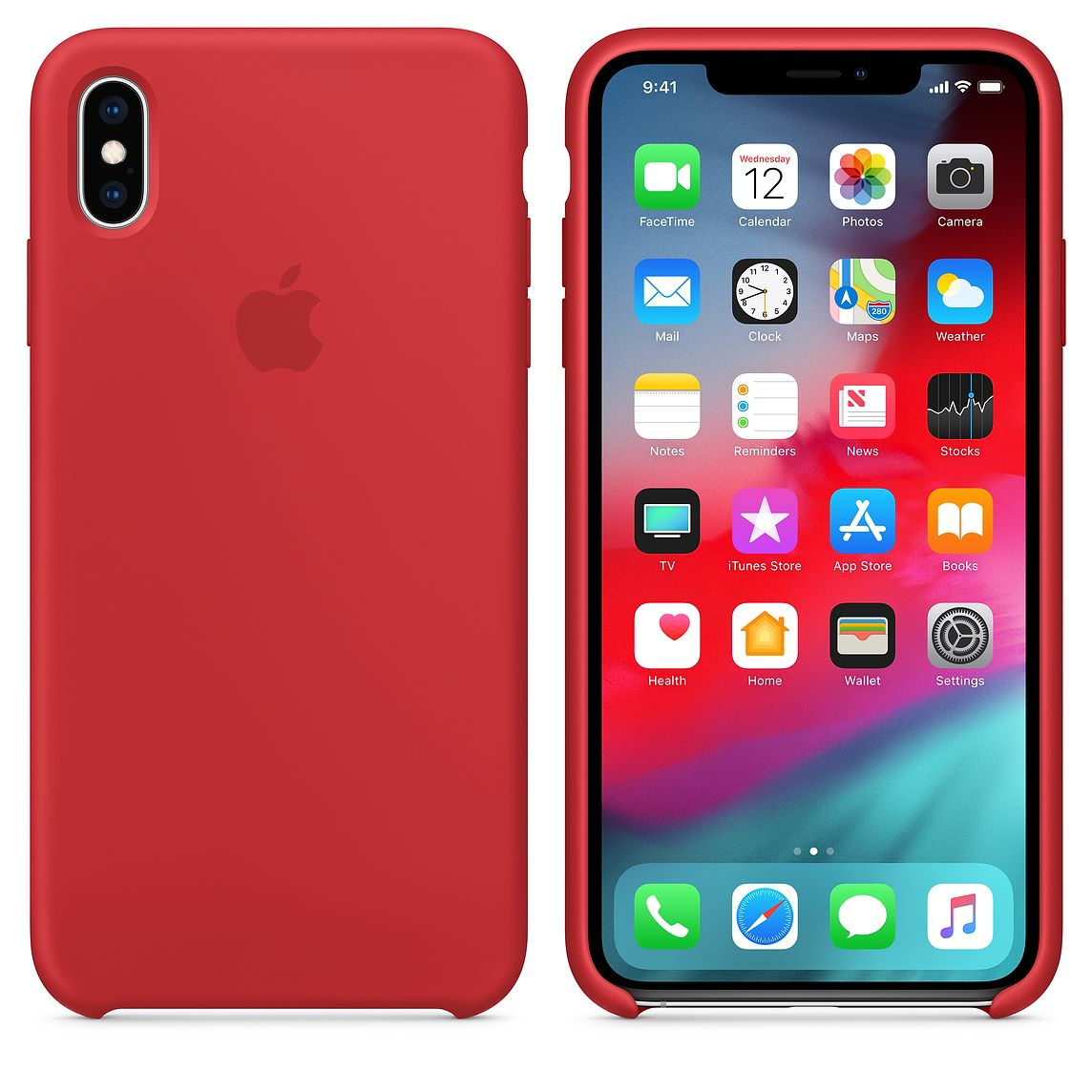 Red Premium Silicone Cover iPhone cover – JustAndBest India