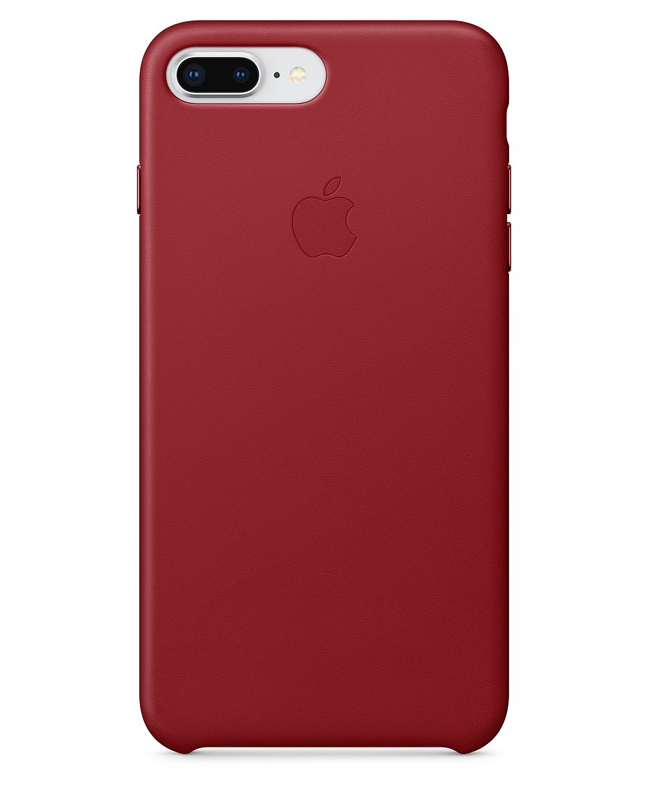Red Premium Leather iphone Cover