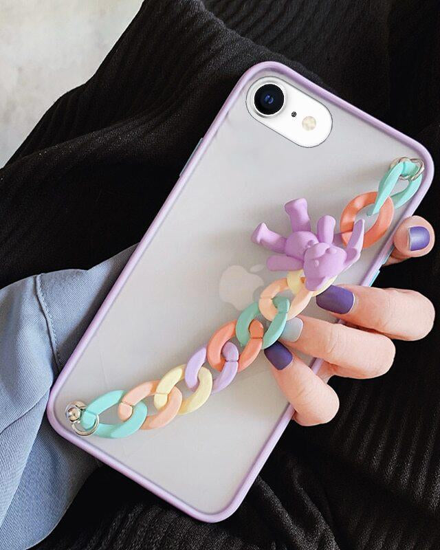 Rainbow Strap Holder Matte Premium Case