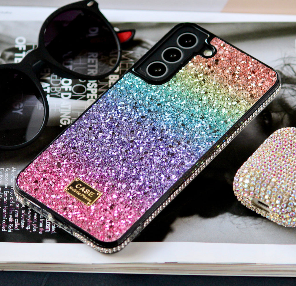Rainbow Glitter Bling Diamonds Luxury Samsung Galaxy S20 Fe Cover 